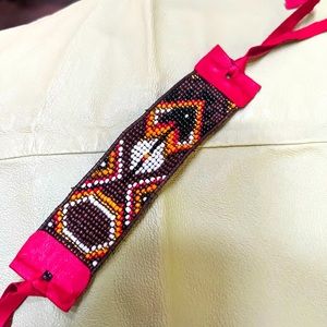 Handmade Peyote beaded bracelet